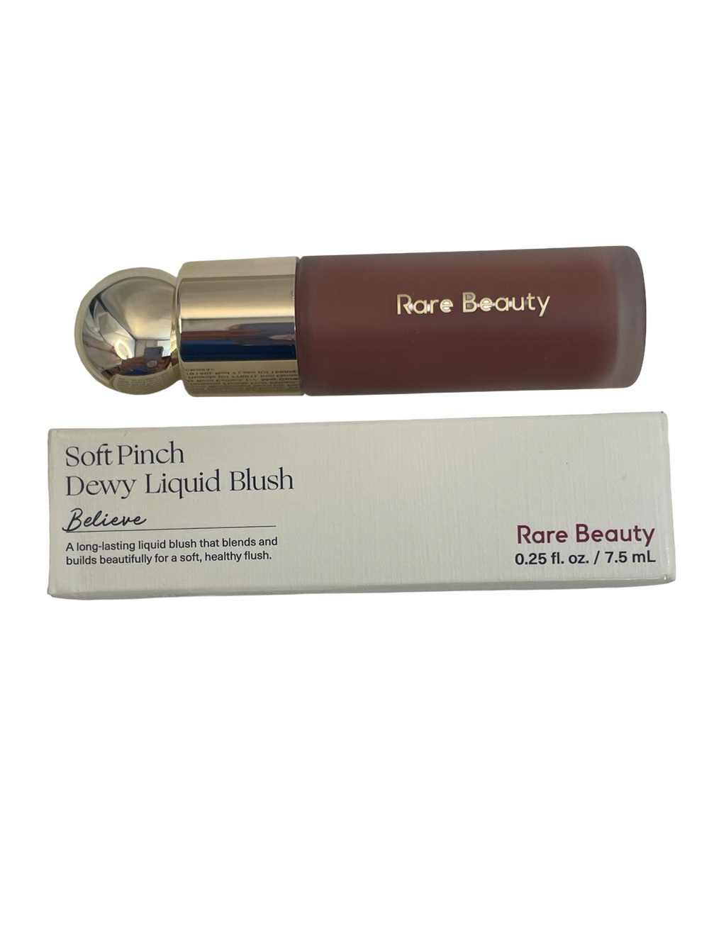 Rare Beauty Soft Pinch Dewy Liquid Blush - Believe (mauve brown)